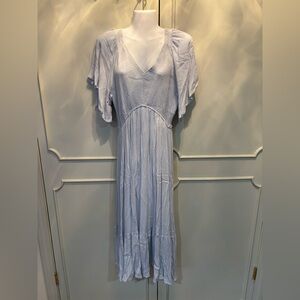 In Bloom Light Blue Maxi Dress